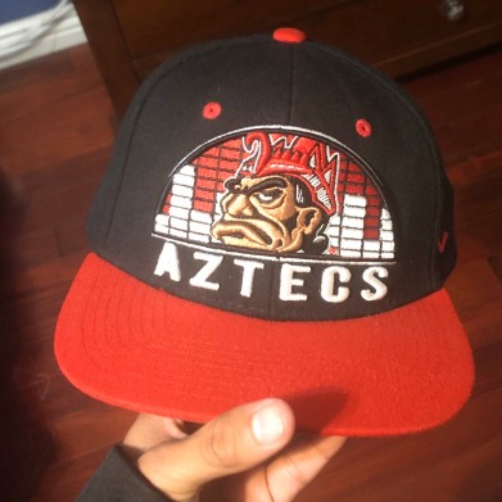 SDSU Aztec SnapBack hat with original monte